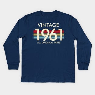 Vintage 1961 All Original Parts Kids Long Sleeve T-Shirt